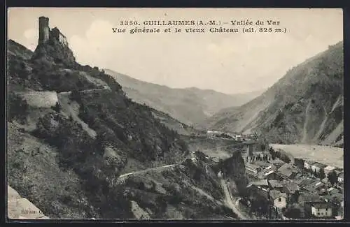 AK Guillaumes, vue générale et le vieux château