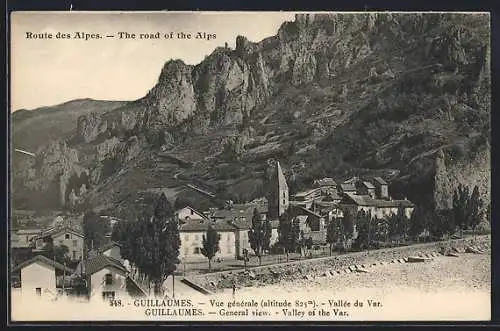 AK Guillaumes, Vallée du Var, Vue générale