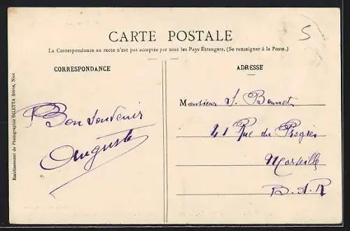 AK Isola, le vieux clocher, vallon de Castillon