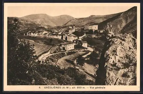 AK Gréolières /A.-M., Vue générale
