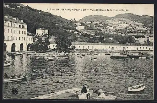 AK Villefranche-sur-Mer, Vue générale de la vieille Darse