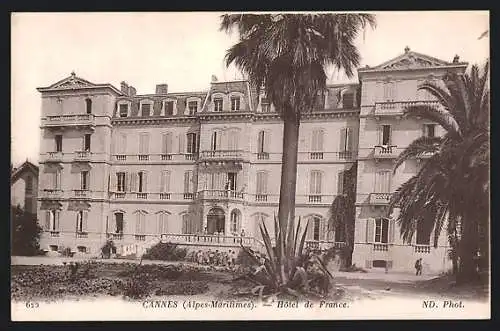 AK Cannes /A.-M., Hôtel de France