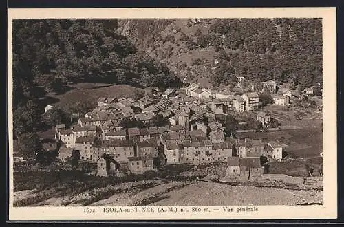 AK Isola-sur-Tinée, Vue générale