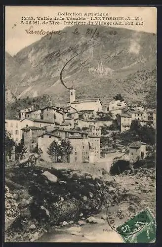 AK Lantosque /A.-M., Vallée de la Vésubie, Intérieur du Village