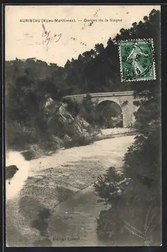 AK Auribeau /Alpes-Maritimes, Gorges de la Siagne