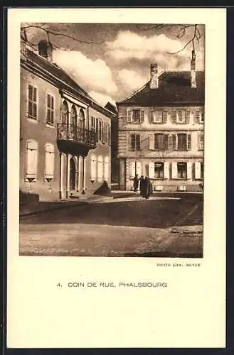 AK Phalsbourg, Coin de Rue