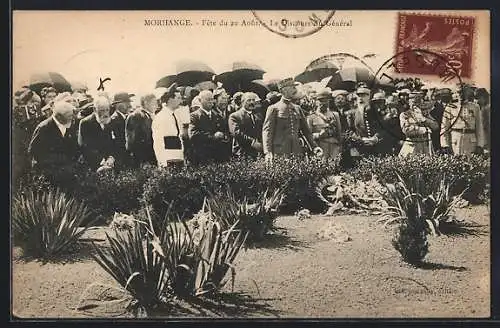 AK Morhange, Fete du 20 Aout, 1er Discours du Général