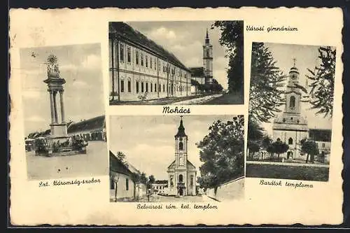 AK Mohács, Varosi gimnazium, Baratok temploma