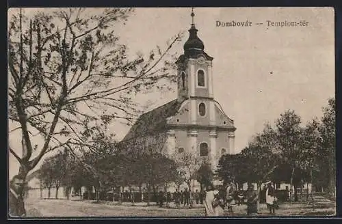 AK Dombovár, Templom-tér