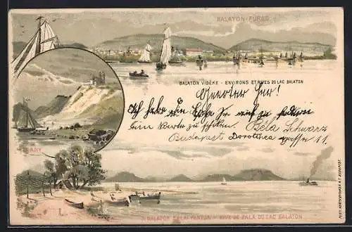 Lithographie Balaton-Füred, Balaton Videke, A Balaton zalai Partja