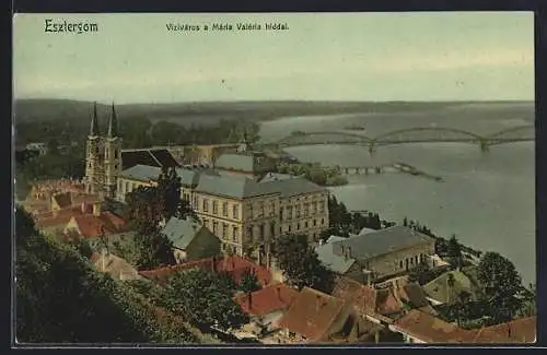 AK Esztergom, Viziváros a Mária Valéria hiddal