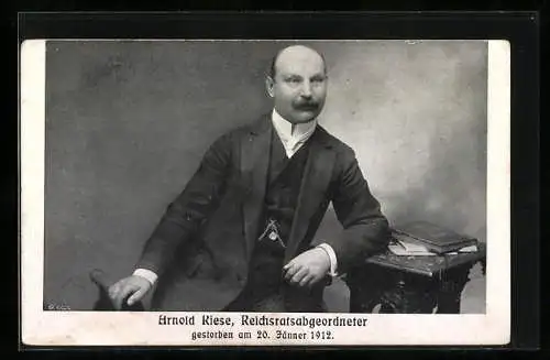 AK Arnold Riese, Reichsratsabgeordneter