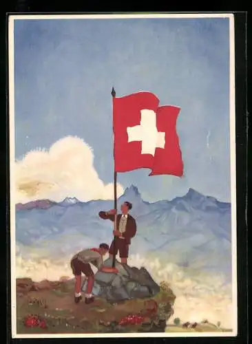 AK Schweizer Bundesfeier 1939 - Für Notleidende Mütter