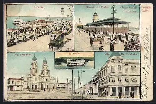 AK Guayaquil, Malecón, Mercado De Frutas, San Francisco, el Daule, Calle De Pichincha