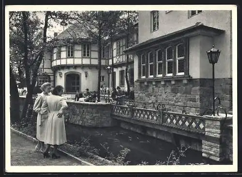 AK Marl-Hüls /Westfalen, Gasthof Loemühle an der alten Loemühle