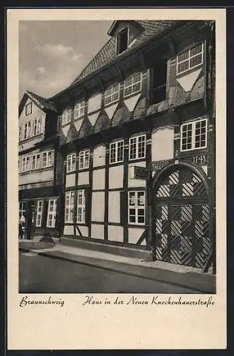 AK Braunschweig, Haus in der Neuen Knochenhauerstrasse