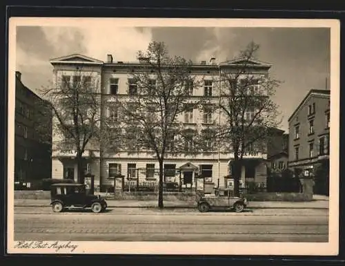 AK Augsburg, Hotel zur Post, Fuggerstrasse 7, Bes. Eugen Weiss