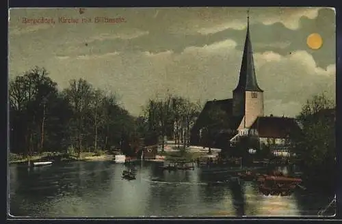 AK Bergedorf, Kirche mit Billbassin