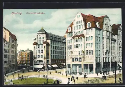 AK Hamburg, Mönckebergstrasse, Gebäude