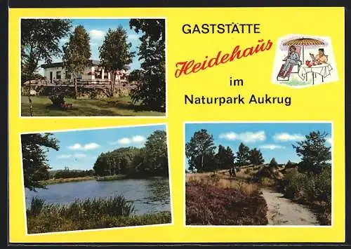 AK Aukrug-Homfeld / Innien, Gasthaus Heidehaus im Naturpark Aukrug