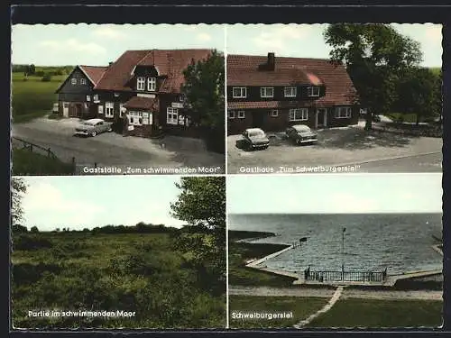 AK Varel / Oldenburg, Gasthaus zum Schweiburgersiel, Gaststätte zum schwimmenden Moor