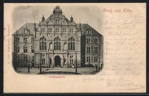 AK Cöln a. Rh., Das Justizgebäude