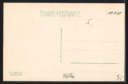 AK Köln, Blick auf die Hohenzollernbrücke