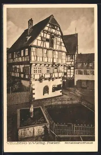 AK Vellberg /Württbg. Franken, Renaissancehaus