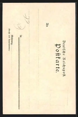 Künstler-AK F. Hoch: Strassburg, Thomaskirche um 1900