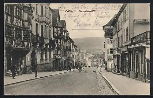 AK Zabern, Geschäfte in der Hauptstrasse