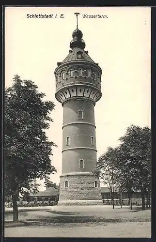 AK Schlettstadt, Blick zum Wasserturm