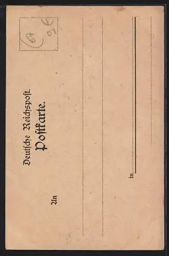Lithographie Strassburg i. E., Warenhaus M. Knopf