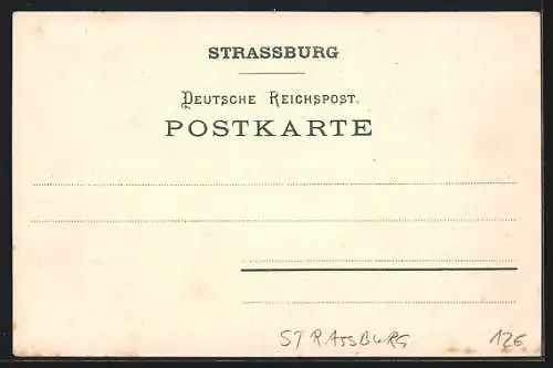 AK Strassburg, Ortspartie Der Gimpelmarkt