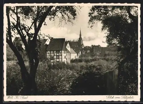 AK Werl /Soest, Blick vom Salzplatz