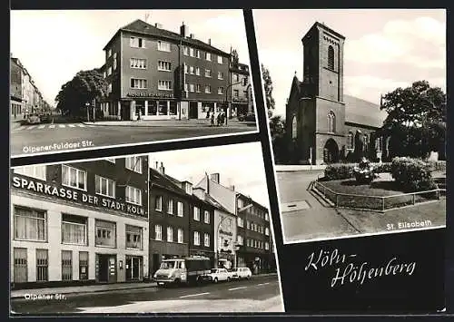 AK Köln-Höhenberg, Olpener-Fuldaer Strasse, St. Elisabeth, Olpener Strasse