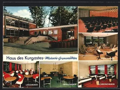 AK Malente-Gremsmühlen, Haus des Kurgastes, Klönzimmer, Lesezimmer, Spielzimmer