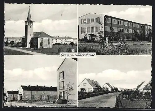 AK Harksheide, Die Kirche, Schule, Neubausiedlung