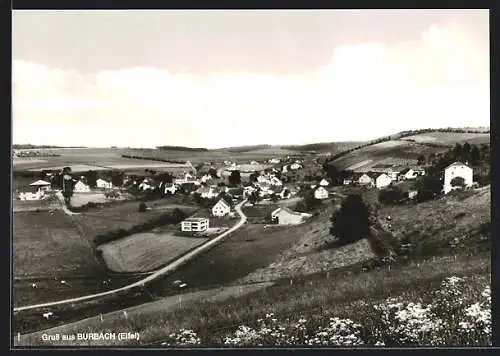 AK Burbach /Eifel, Ortsansicht aus der Vogelschau