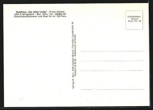 AK Frielingsdorf /Bez. Köln, Ortsansicht mit Kirche