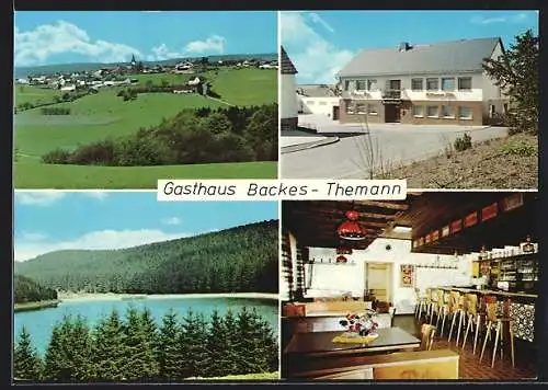 AK Auw / Prüm, Gasthaus Backes-Themann, Ortsansicht