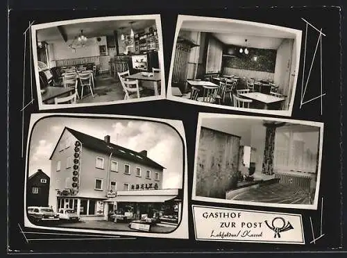 AK Lohfelden /Kassel, Gasthof zur Post, Inh. Kath. Fehr, Hauptstrasse 29