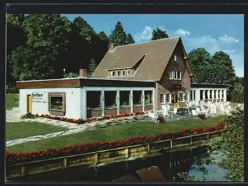 AK Mölln / Lauenburg, Restaurant und Café Forsthaus am Wildpark, Bes. Fam. Erwin Prüss