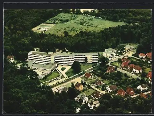 AK Mölln in Lbg., Sanatorium Föhrenkamp vom Flugzeug aus