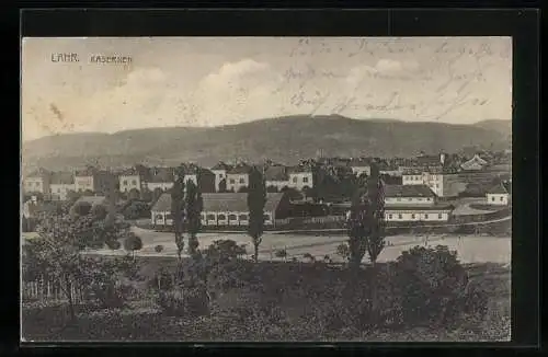 AK Lahr / Baden, Blick auf die Kasernen