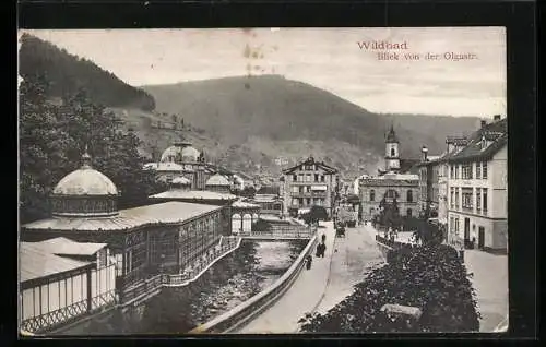 AK Wildbad / Schwarzwald, Blick von der Olgastrasse