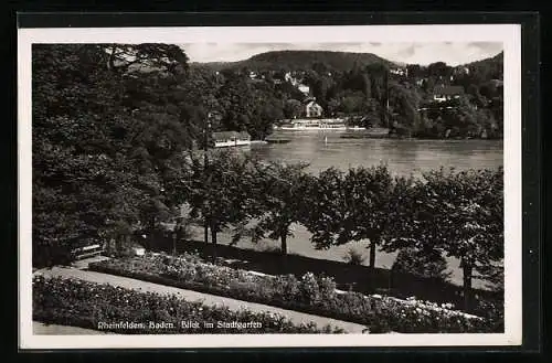 AK Rheinfelden /Baden, Blick im Stadtgarten