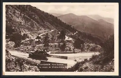 AK Lucéram, Les Lacets de la route de Peira-Cava