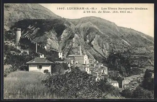 AK Lucéram, les vieux remparts