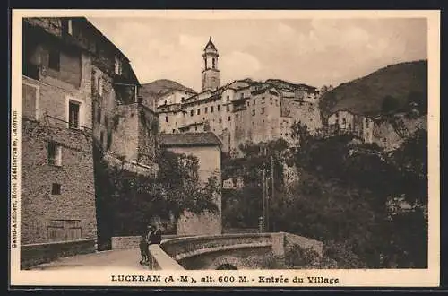 AK Luceram /A.-M., Entrée du Village