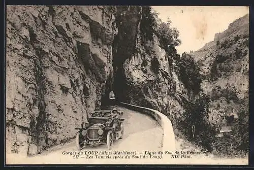 AK Gorges du Loup /A.-M., Les Tunnels près du Saut du Loup